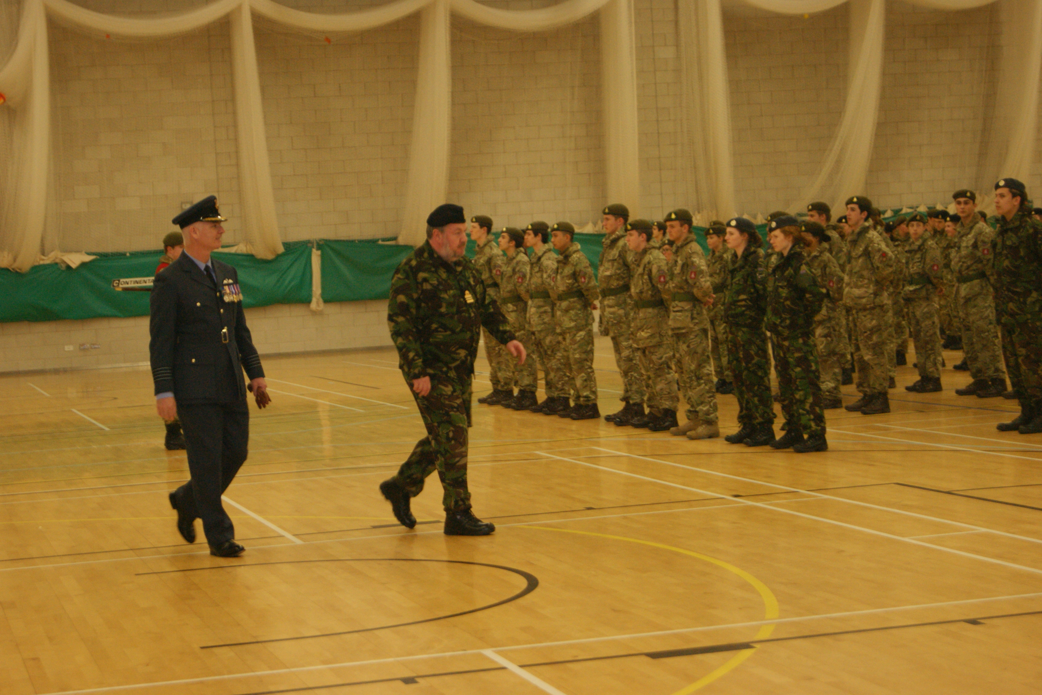 CCF Biennial Inspection with Group Captain Stirrat, 21st March 2016